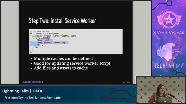 OKC#: Carmen Bourlon - Intro to Service Workers [2018] смотреть онлайн