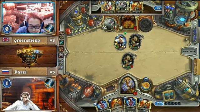 Pavel vs Greensheep - Finale Championnats d'Europe Winter Hearthstone 2017 смотреть онлайн