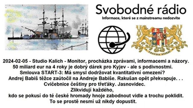 2024-02-05 - Studio Kalich - Monitor, procházka zprávami, informacemi a názory смотреть онлайн