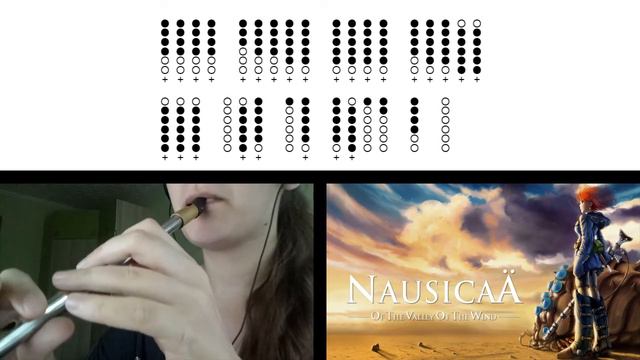 Nausicaa Requiem On Tin Whistle D + Tabs Tutorial