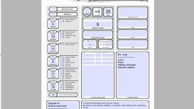 How to make Bard (Halfling,LVL-1)[D&D 5e] смотреть онлайн