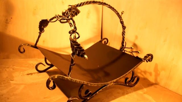 Кованая дровница поленница смотреть онлайн