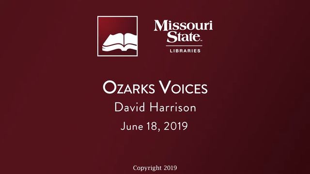 Ozarks Voices: David Harrison, June 18, 2019 смотреть онлайн