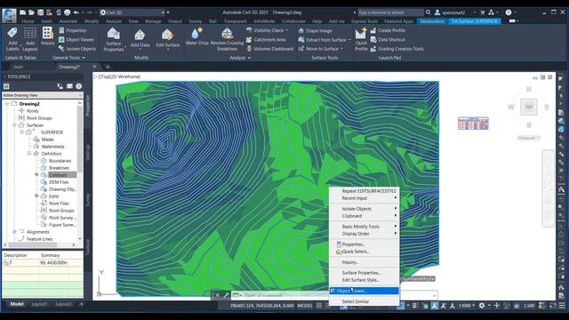 ANÁLISIS DINÁMICO DE SUPERFICIES EN CIVIL 3D: ELEVACIONES + PENDIENTES смотреть онлайн