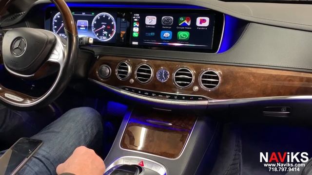 2014 - 2017 Mercedes-Benz S Class (W222) Apple CarPlay & Android Auto (Wired & Wireless) + HDMI смотреть онлайн