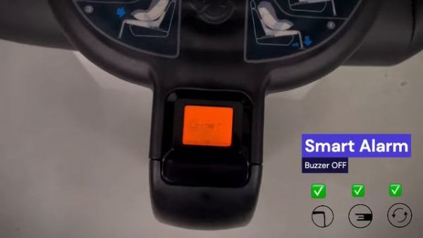 Introducing the Nado O3 with i-size safety alarm system.