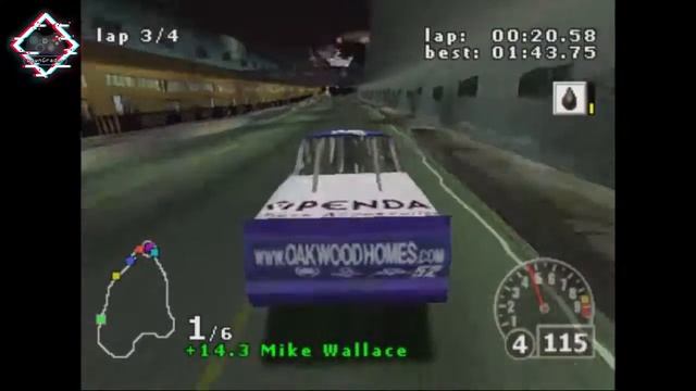 Nascar Rumble PS1 Gameplay - Metropolis Cup - Walkthrough #2 смотреть онлайн