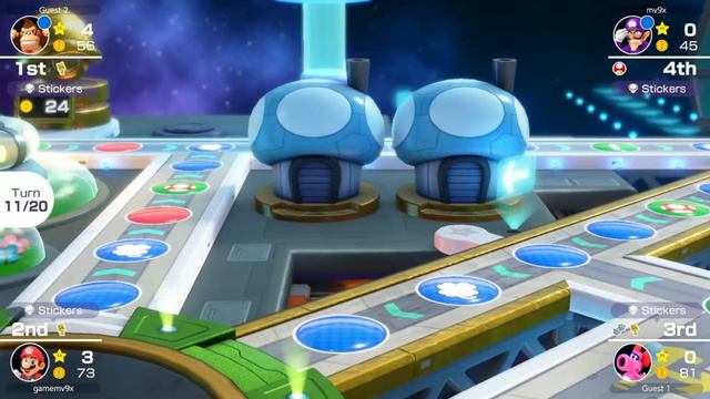 Mario Party Superstars Space Land ( 20 )Turn Donkey Kong Superstars Nintendo Switch смотреть онлайн