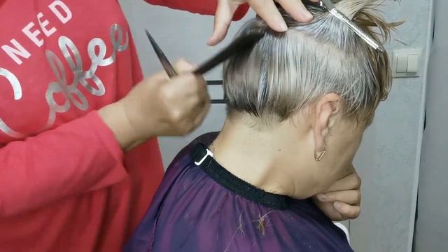 ✂Как подстричь короткую стрижку? ✂Короткая стрижка. смотреть онлайн