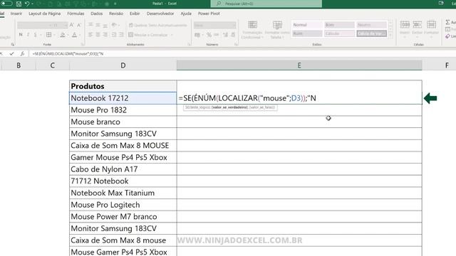 Função SE com Células que Contém Textos Específicos no Excel - Passo a Passo смотреть онлайн