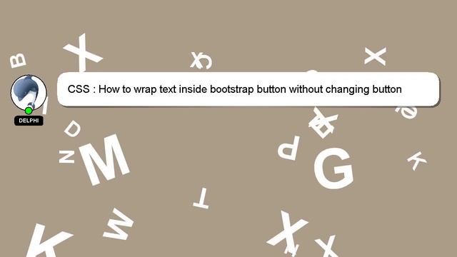 CSS : How to wrap text inside bootstrap button without changing button size? смотреть онлайн