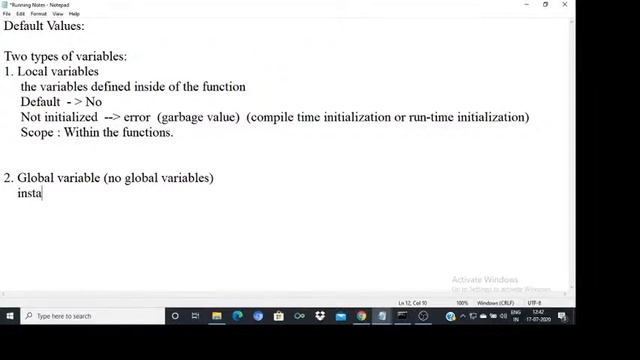 Types of Variables and its Default Values in Java | JAVA TUTORIAL | Java Programming смотреть онлайн