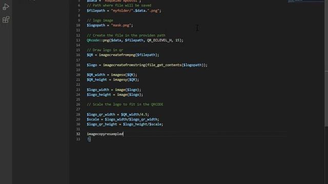 LEARN HOW TO GENERATE QR CODE WITH LOGO USING PHP. смотреть онлайн