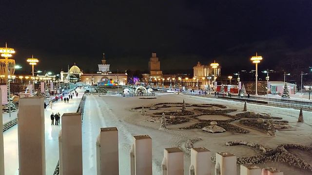 парк Вднх в Москве 🎶⛸️🇷🇺☃️✨ смотреть онлайн