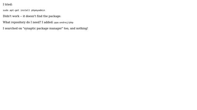 Unix & Linux: How install Phpmyadmin on linux lite (ubuntu based)? смотреть онлайн