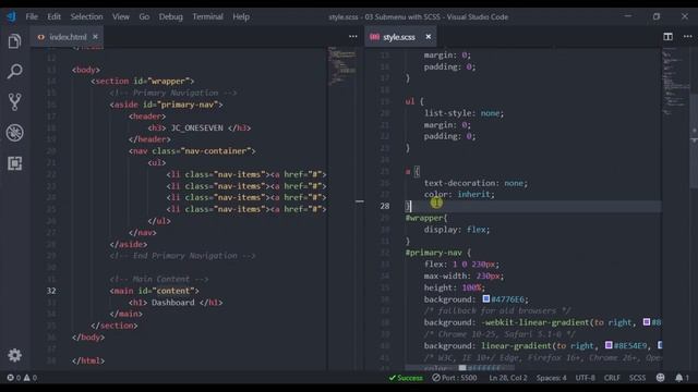 Animated Multi-level Sub menu - HTML-Sass/SCSS | JC 17 | 2019 смотреть онлайн