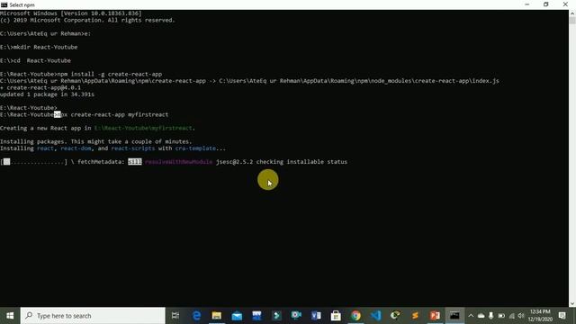How to Create React App | Setting Up React environment in a System | React JS in 2021 in Urdu/Hind смотреть онлайн