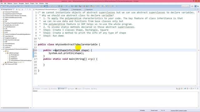 Why we should use abstract type to declare variable in Java смотреть онлайн
