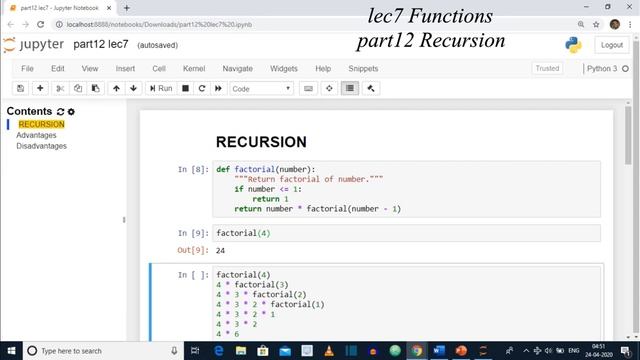 Python Recursion | Recursion смотреть онлайн