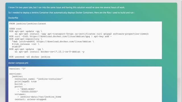 Jenkins Docker Container can't access docker.sock смотреть онлайн