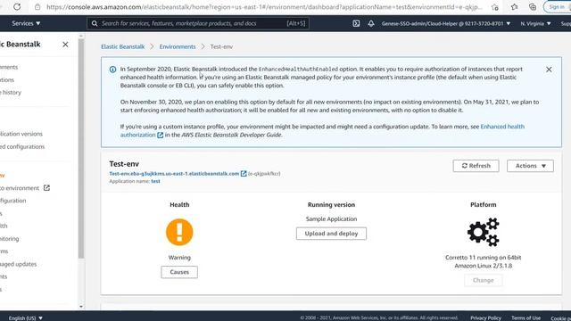 How to change default port of ElasticBeanstalk to custom port. смотреть онлайн