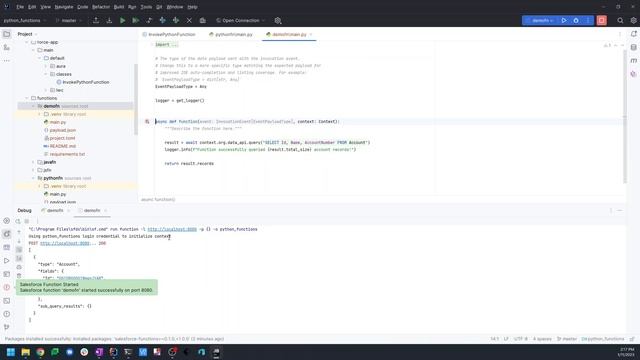IC2 Python Salesforce Functions Demo смотреть онлайн