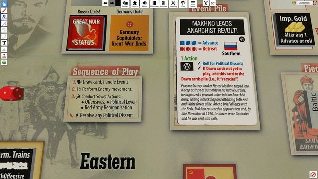 Tabletop Simulator "Soviet Dawn. The Russian Civil War 1918-1921" - играем в настолку pt 2 смотреть онлайн