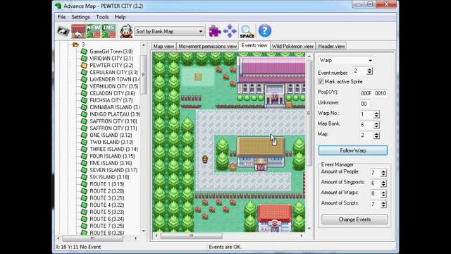 Hacking Pokemon Fire Red 5 - Working with Warps смотреть онлайн