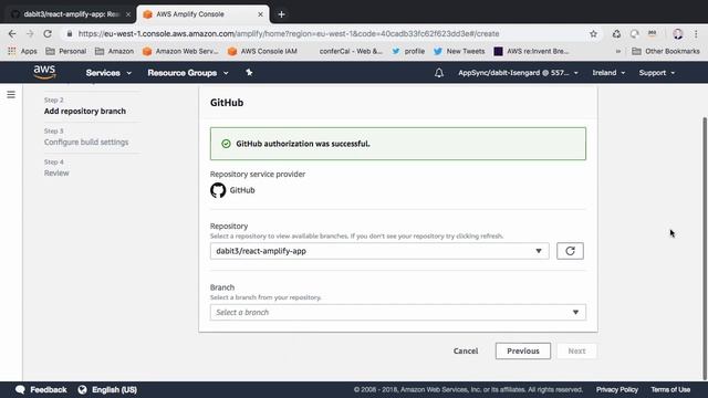 Deploy a ReactJS app to the AWS Amplify Console смотреть онлайн