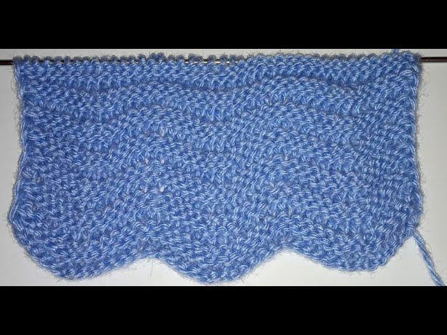 Узор на спицах "Волны" смотреть онлайн