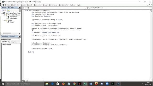 Macros para importar archivos txt-Excel Basic смотреть онлайн