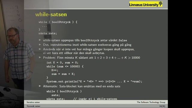 Javaprogrammering - Föreläsning 04 - Styrande satser смотреть онлайн