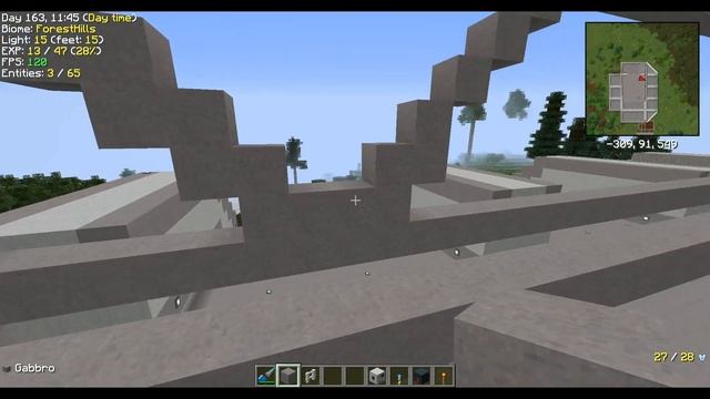 Архитектурное проектирование в Minecraft. Кровля индустриальной базы. смотреть онлайн