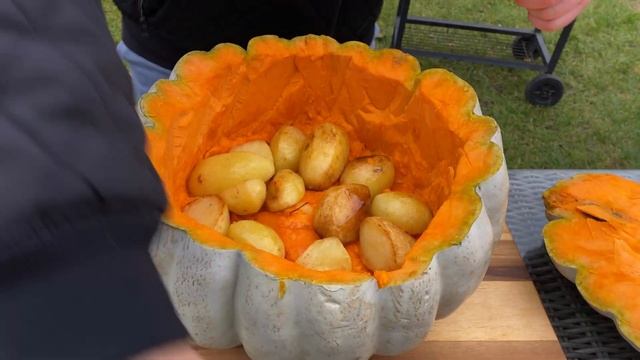 МЯСО в Тыкве на Костре!!! ТЫКВА вместо Казана!!! БАРАНИНА В ТЫКВЕ ПО-НОВОМУ смотреть онлайн