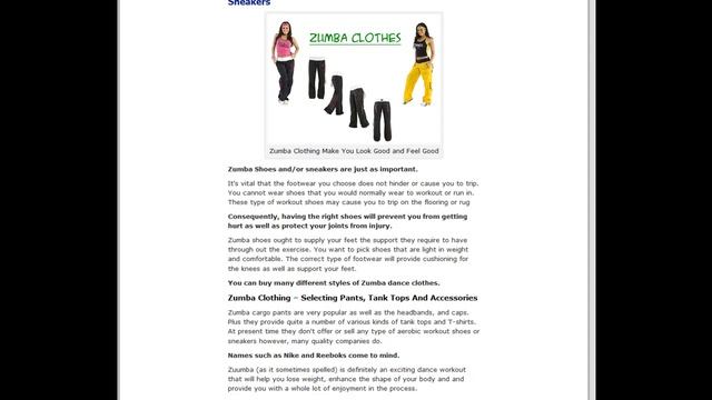Zumba Clothing