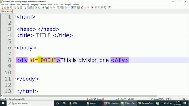 Title Tag and Id Attribute | Html Tutorial | E3schools смотреть онлайн