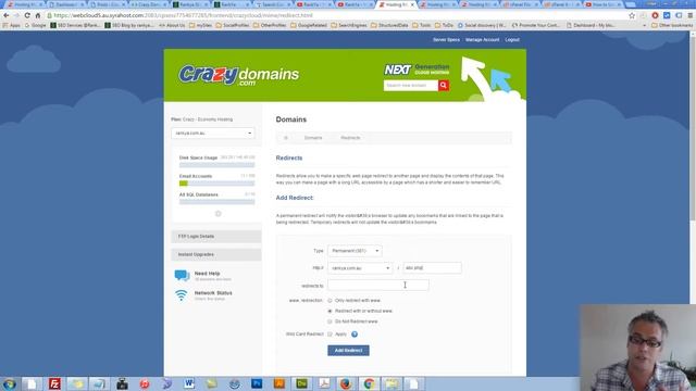How to Redirect Web Pages Using Crazy Domains Web Hosting смотреть онлайн