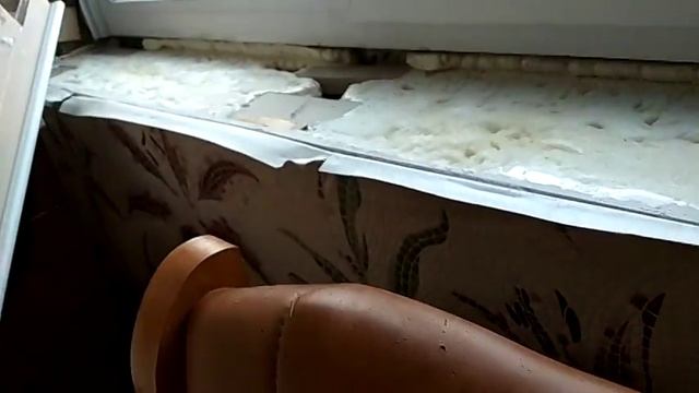 Ремонт подоконника на пластиковом окне. Лёд. Дует. смотреть онлайн