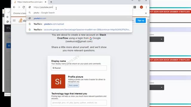 7BOTS.DEV - Trik Login Akun Gugle Anti Blocked di Selenium Browser смотреть онлайн