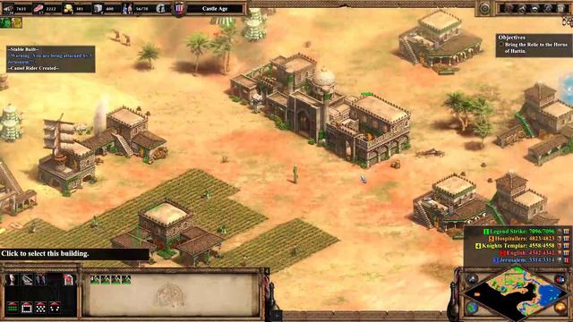 Age of Empires 2 Definitive Edition | The Horns of Hattin 1v4 | Saladin Campaign | No Commentary смотреть онлайн