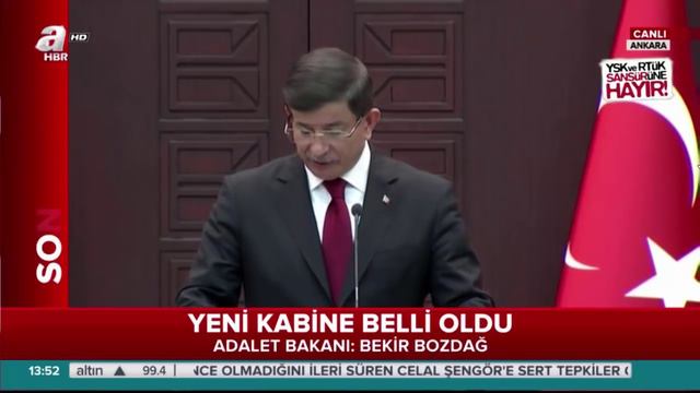 Yeni Bakanlar Kurulu Açıklandı (24 Kasım 2015) смотреть онлайн