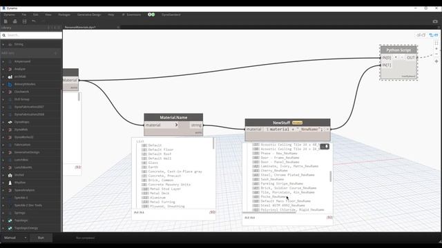 Dynamo | Rename All Materials | Automation смотреть онлайн