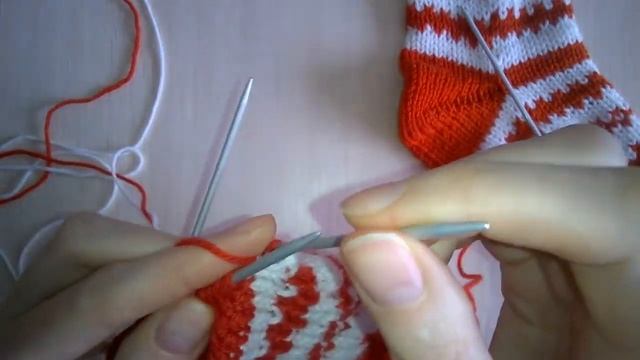 Пятка- бумеранг спицами. смотреть онлайн