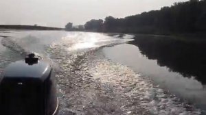 лодка Малютка 2 (немного доработанная) и HDX 5.8 (обкатка)