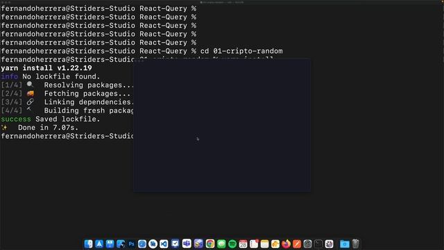 React Query - Inicio de proyecto: Número criptográfico aleatorio atmosférico смотреть онлайн