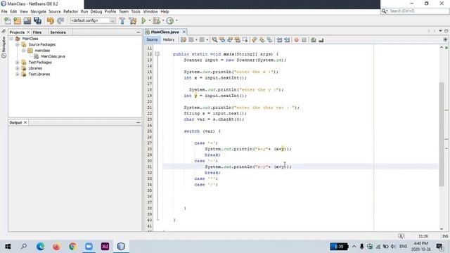 حل واجب الswitch in java смотреть онлайн