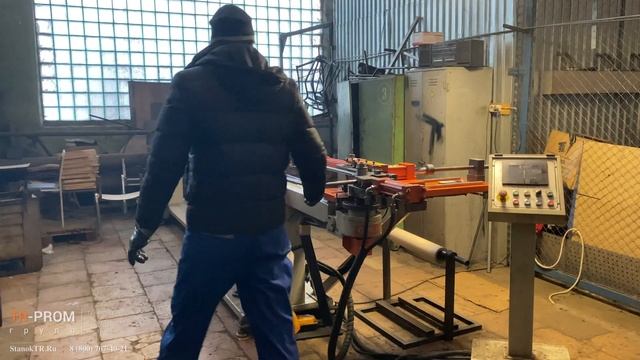 Гибка каркаса кресла на трубогибе с авто вращением Cansa CMH 32 смотреть онлайн