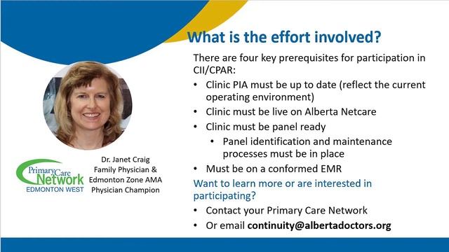 What is the effort involved in going live on CII/CPAR - Dr. Janet Craig смотреть онлайн