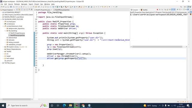 ( हिंदी में ) How to read from Properties file смотреть онлайн