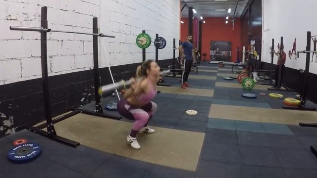 Evstyukhina Nadi - Jump with bar back squat / Прыжки со штангой на плечах смотреть онлайн